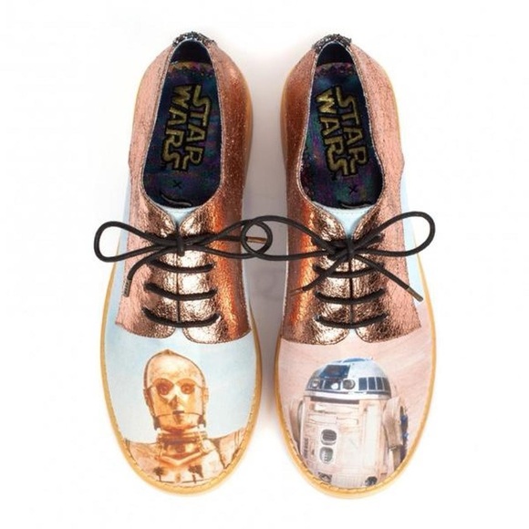 Irregular Choice Shoes - Star Wars Copper and Blue Character Shoes